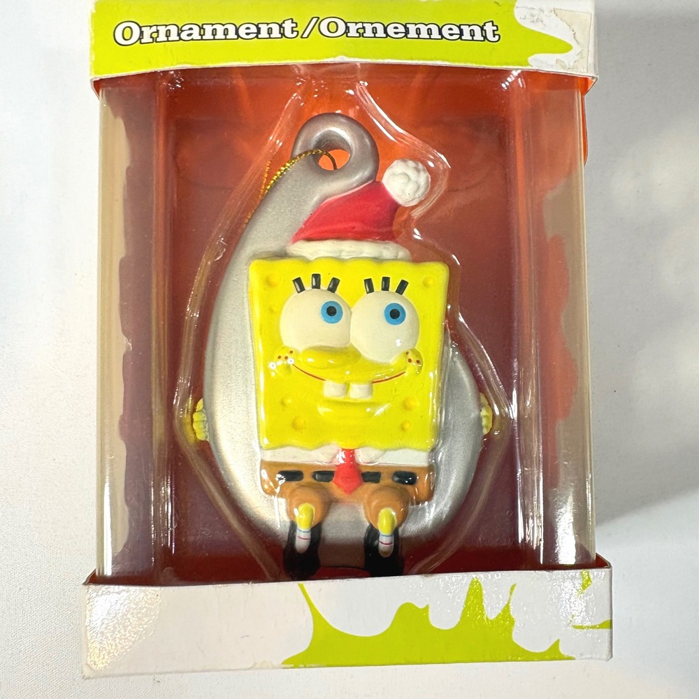 SpongeBob SquarePants Santa Hat Christmas Ornament American Greetings Nick New